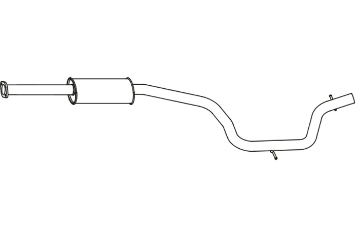 Intermediate muffler