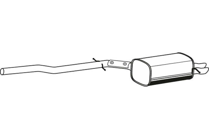 Rear muffler - Replaced by 25431875