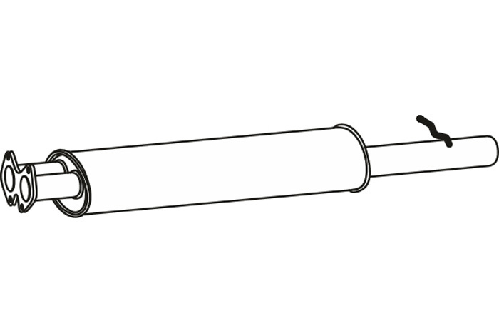 Intermediate muffler