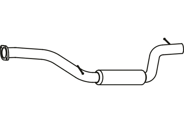 Intermediate pipe