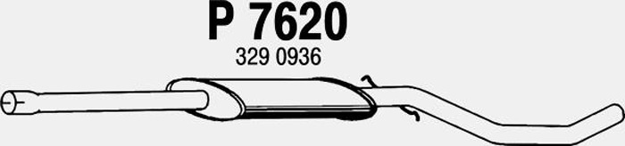 Intermediate muffler