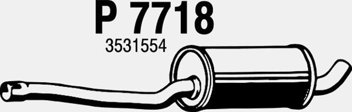 Intermediate muffler