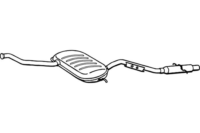 Intermediate muffler