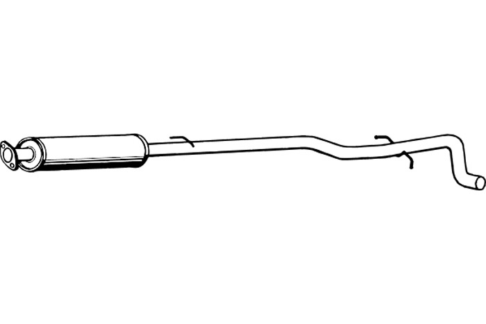 Intermediate muffler