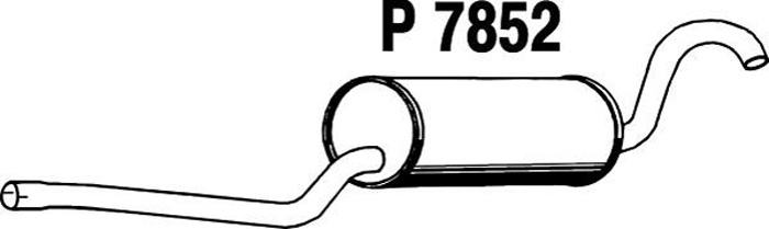 Intermediate muffler