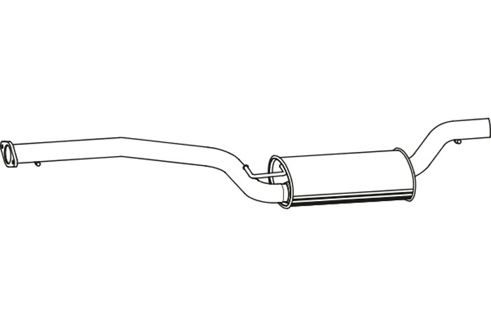 Intermediate muffler