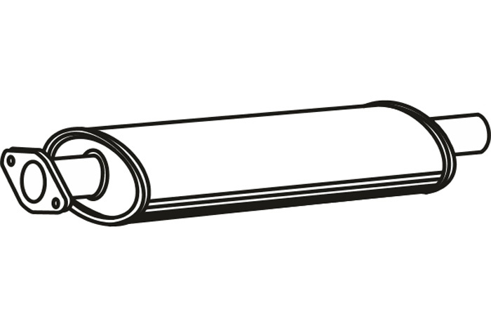 Intermediate muffler