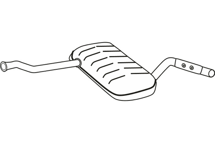 Intermediate muffler