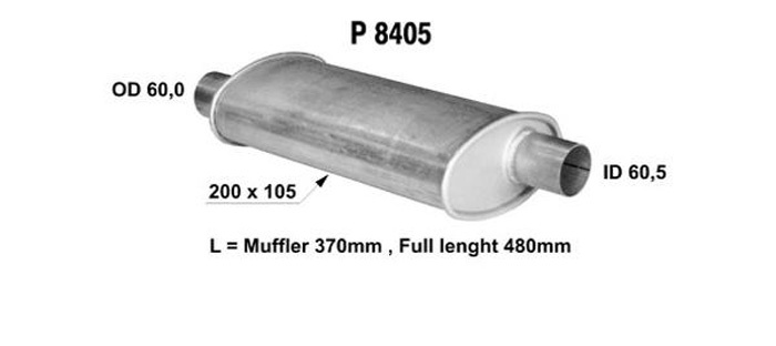 Universal muffler