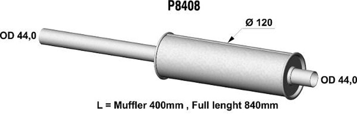 Universal muffler