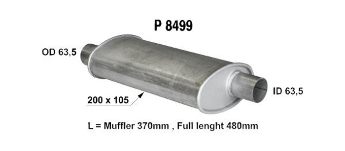 Universal muffler