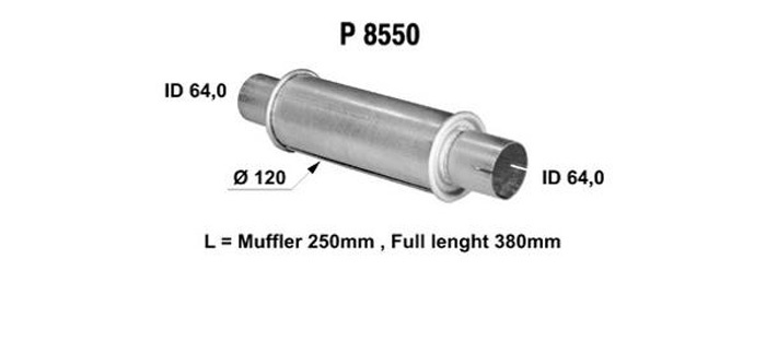 Universal muffler