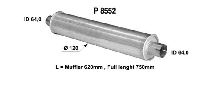 Universal muffler