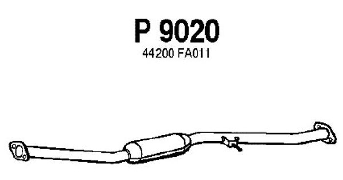 Intermediate muffler