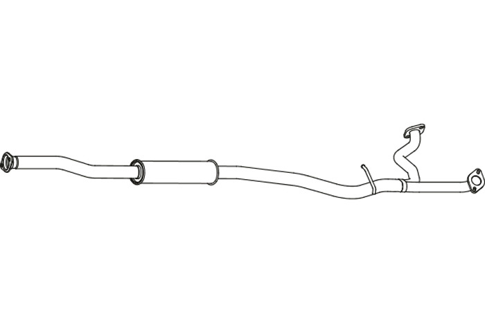 Intermediate muffler