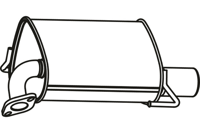 Rear muffler
