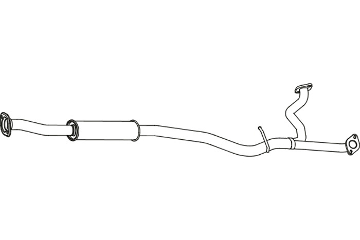 Intermediate muffler