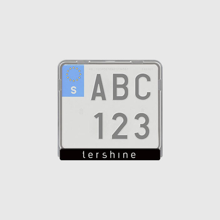 Regskyltslist tershine - MC/Moped